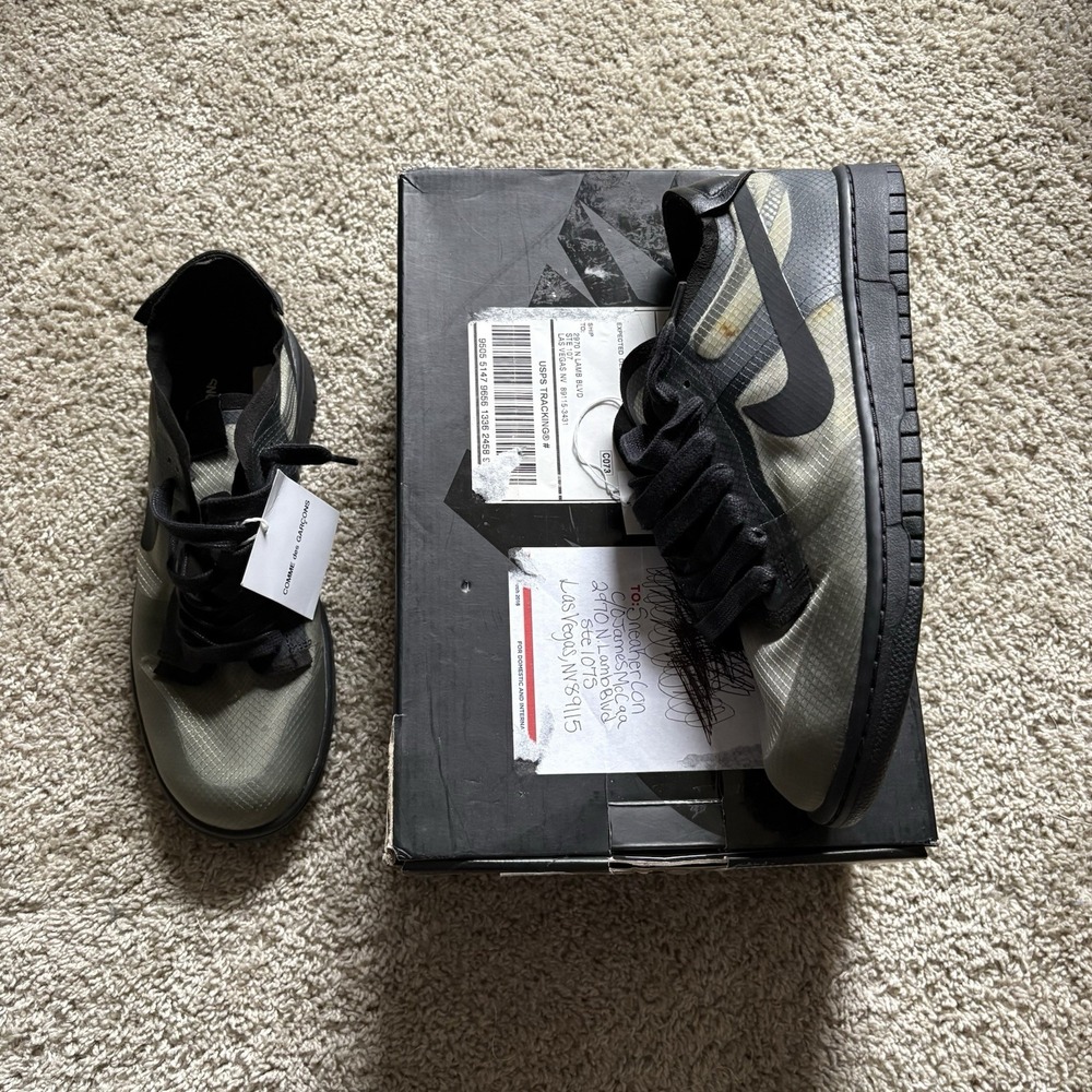 Nike Dunk Low Comme Des Garcons 13 W/ Men's 11.5 New‎ Storage Wear